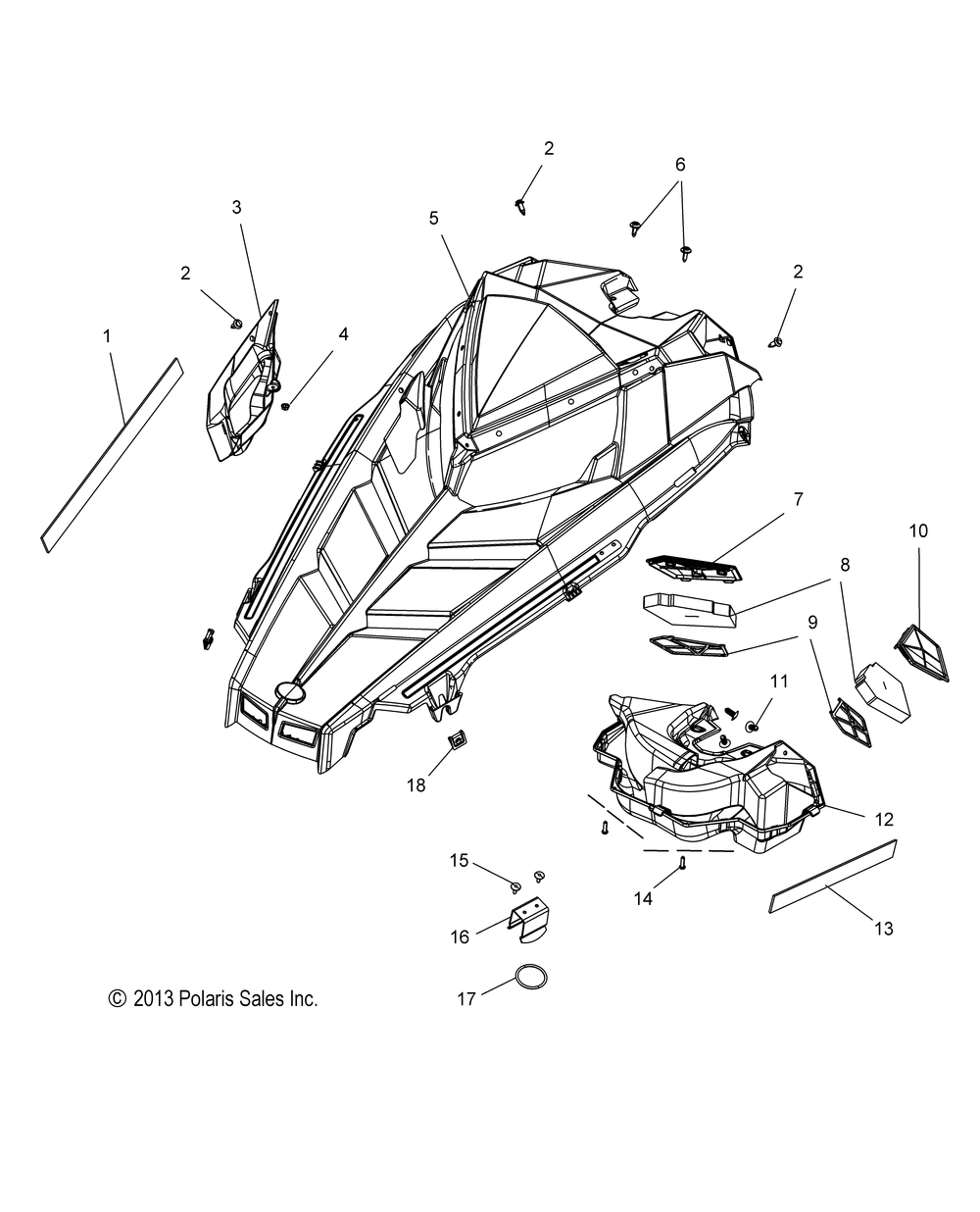 Body hood asm. - s15ce5bsl_bel