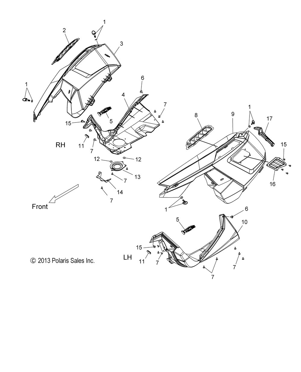 Body fenders and side panels - s15cebsl_bel