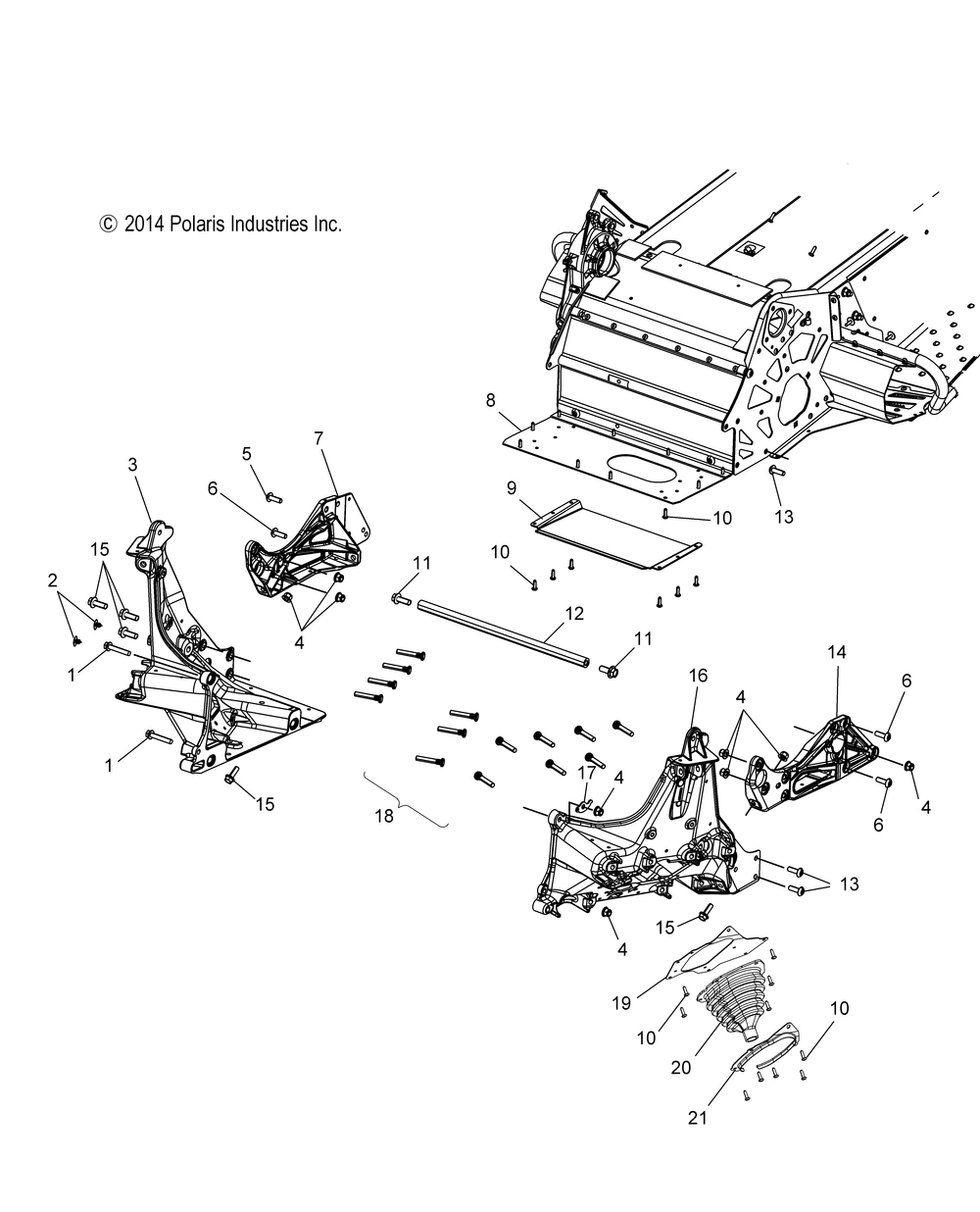 Chassis bulkhead asm. - s15ce5bsl_bel