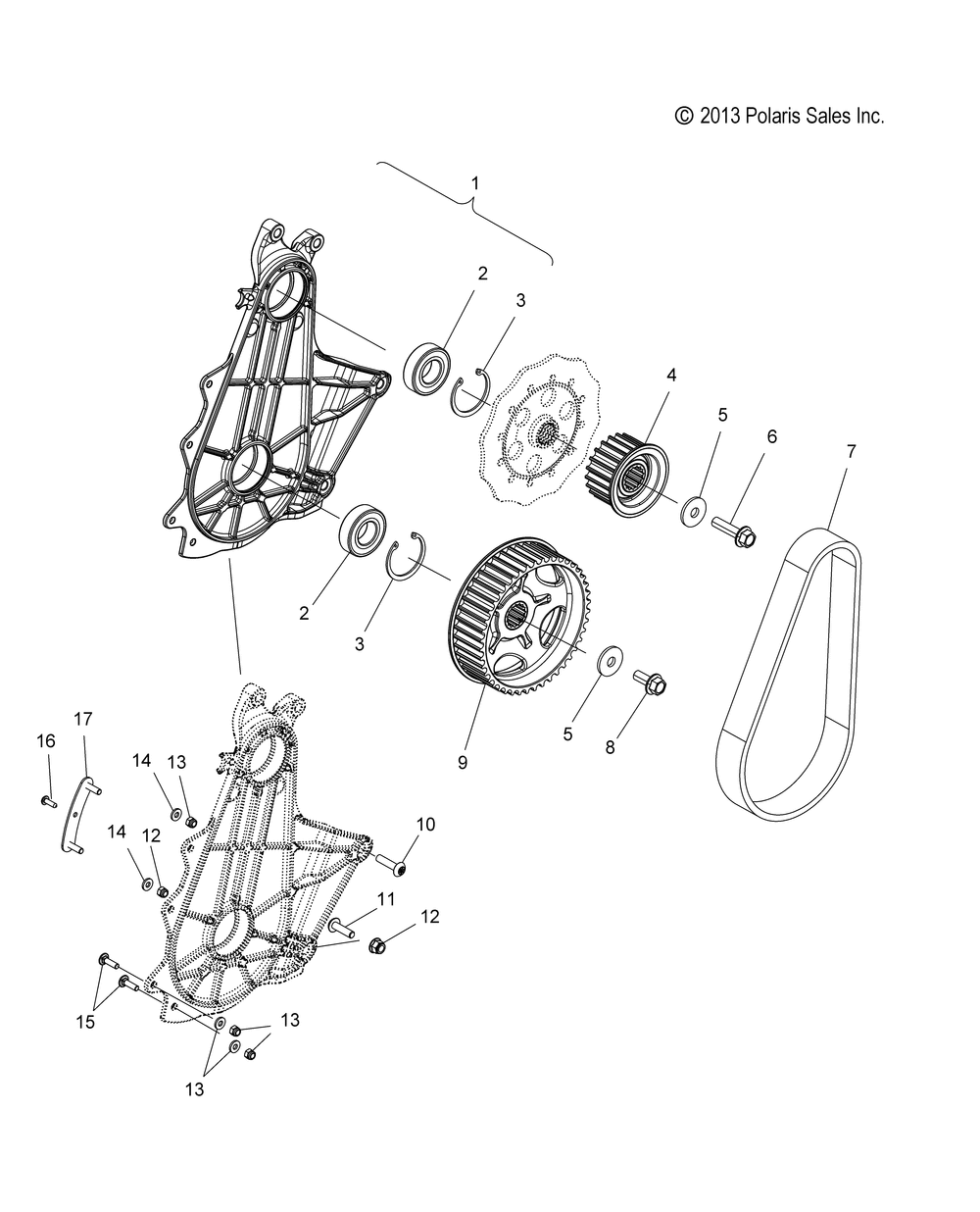 Drive train quickdrive belt system - s15cg6 all options