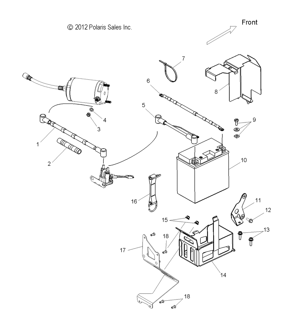 Electrical battery and cables - s15cg6 es option