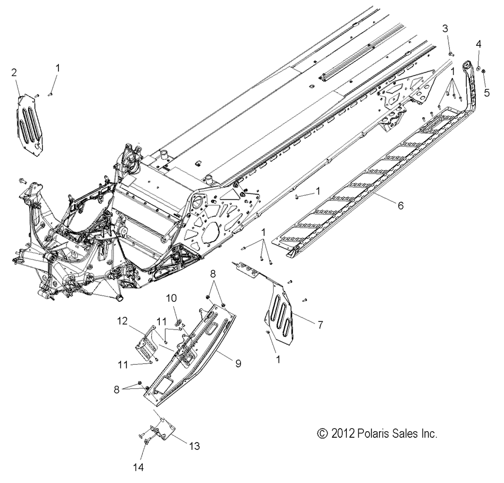 Chassis clutch guard and footrests - s15cg8_ch8 all options