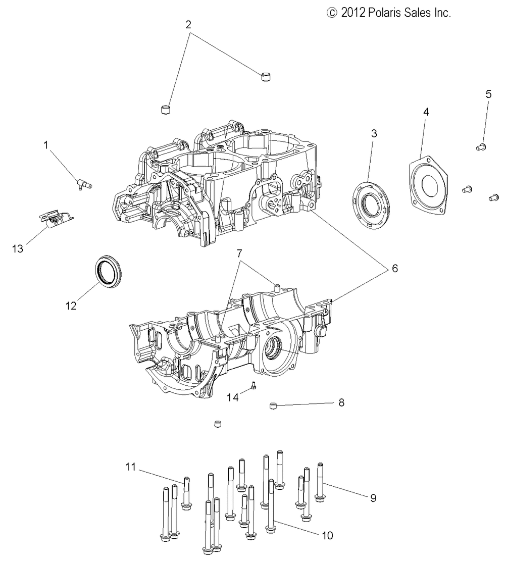 Engine crankcase - s15cg8_ch8 all options