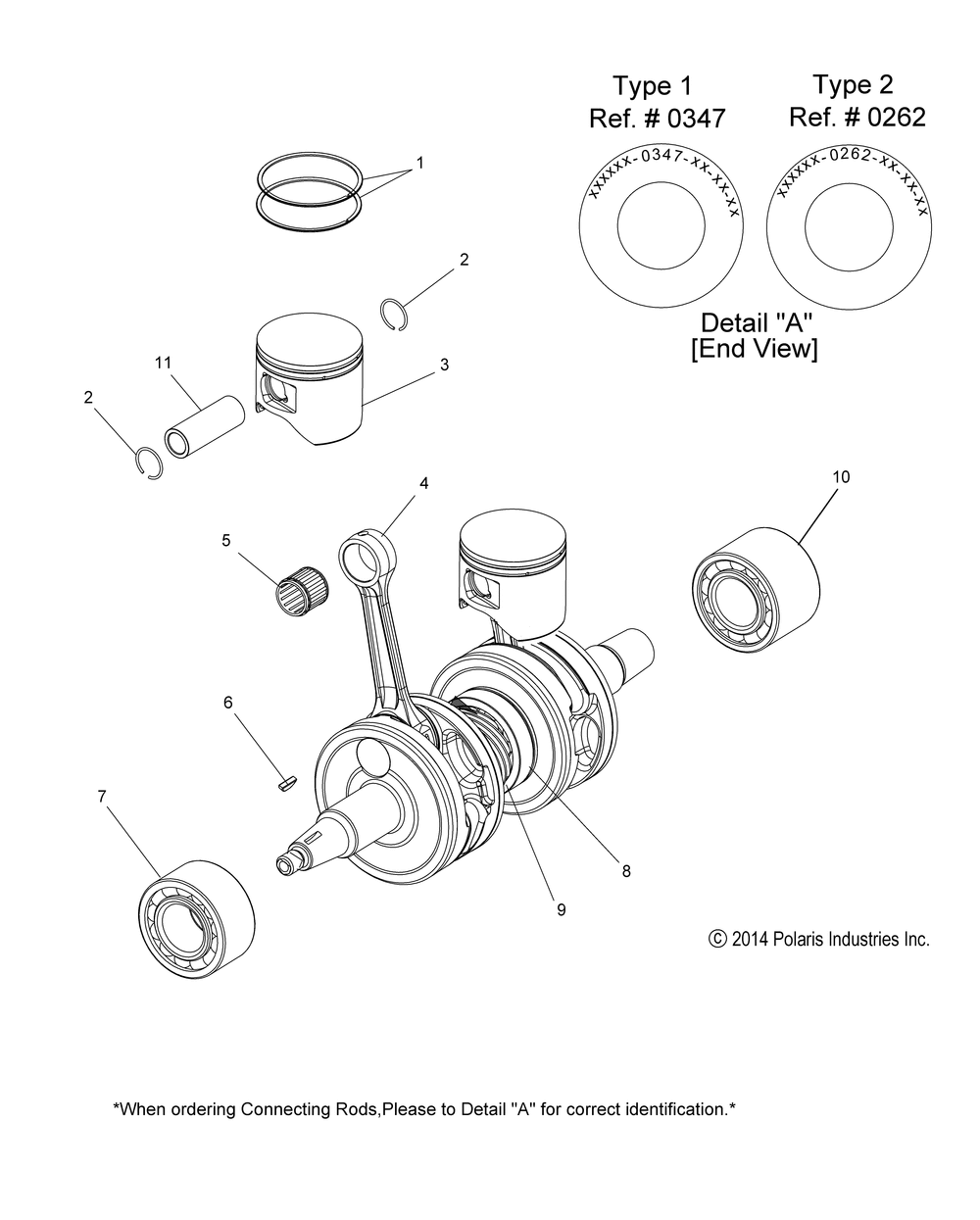 Engine piston and crankshaft - s15cl8_cw8 all options