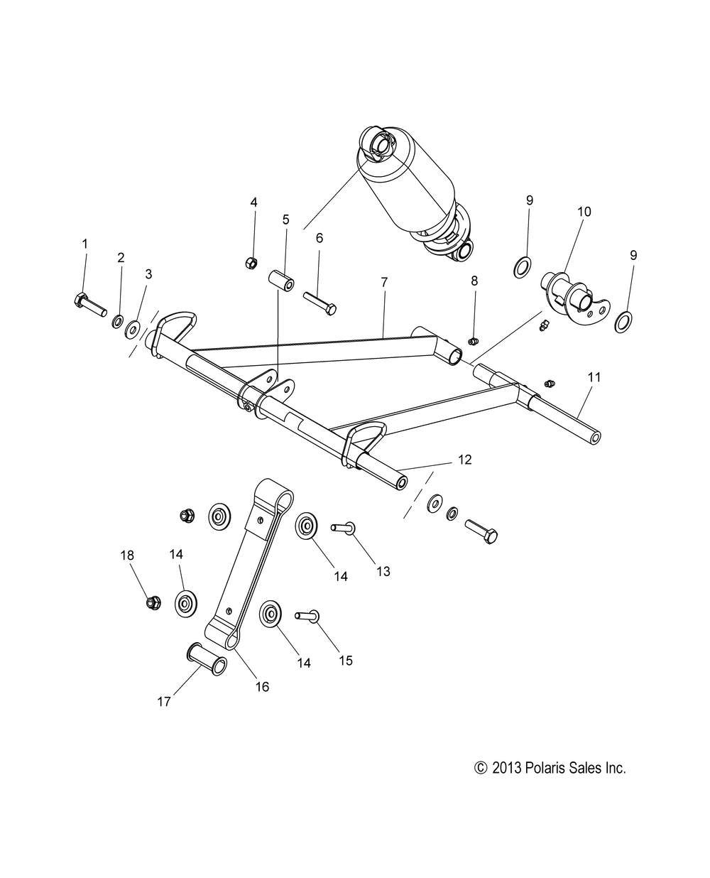 Suspension torque arm front - s15cs5bsl_bel