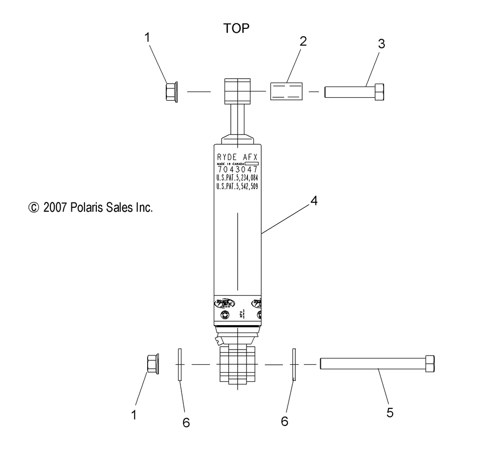 Suspension shock rear track