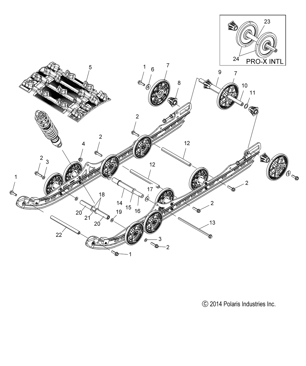 Suspension rear and track - s15da6 all options