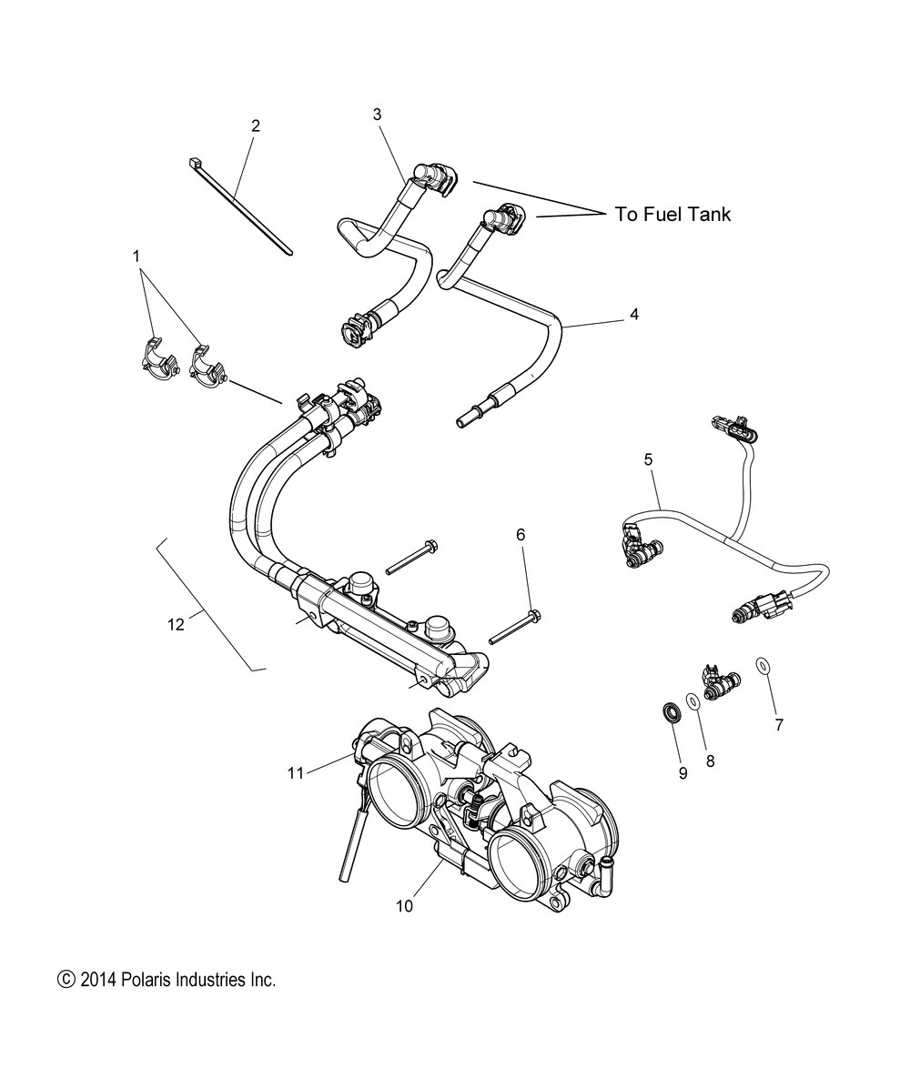 Fuel system rail lines and throttle body - s15da6 all options