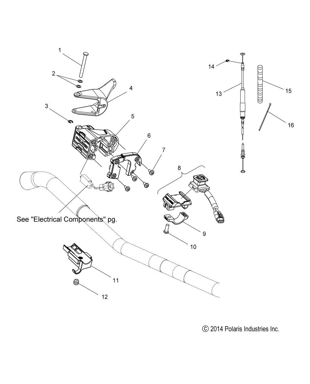 Engine throttle control asm. - s15df6pel