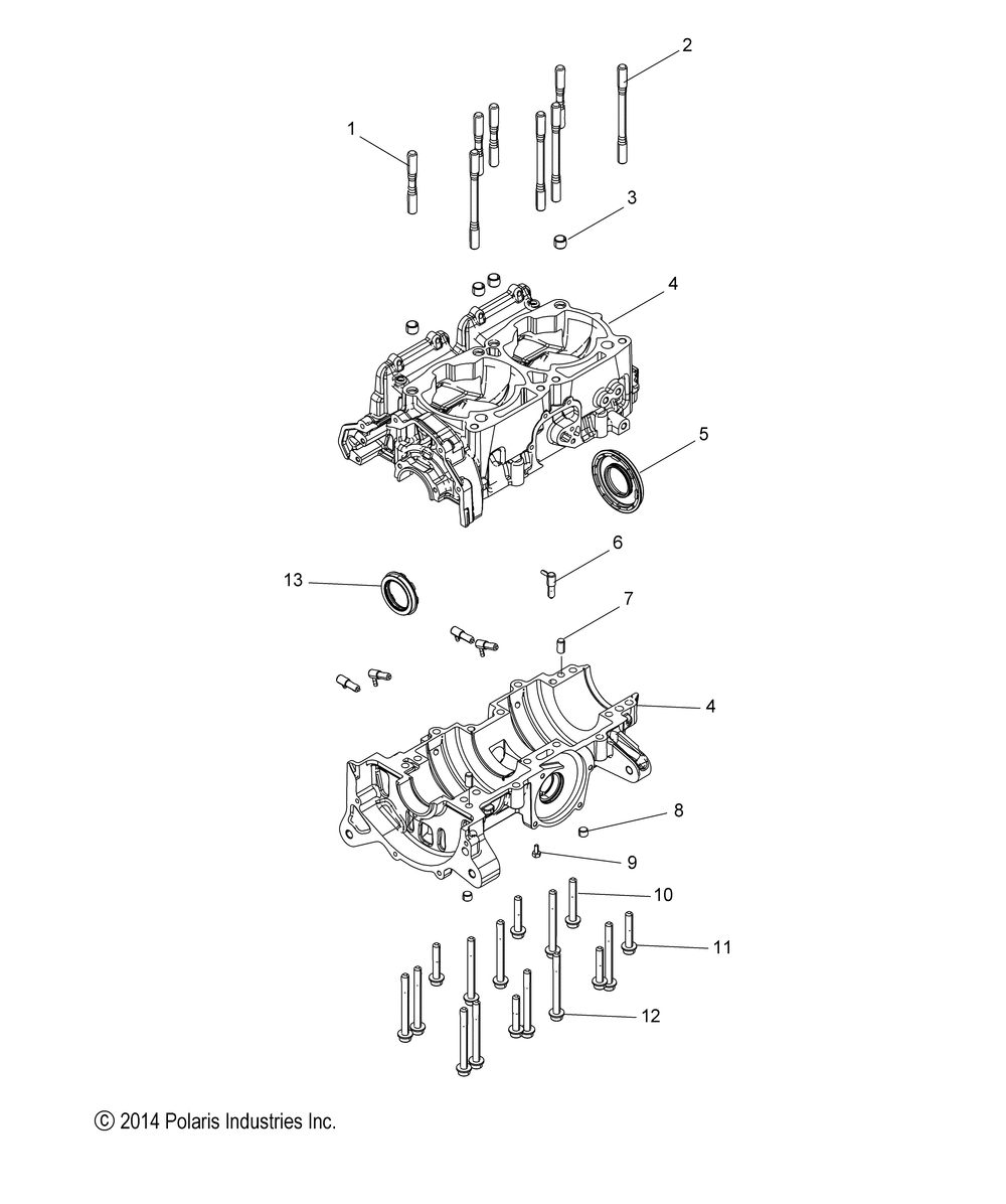 Engine crankcase - s15df6pel