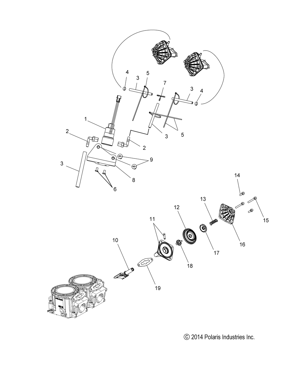 Engine exhaust valves and solenoid - s15df6pel