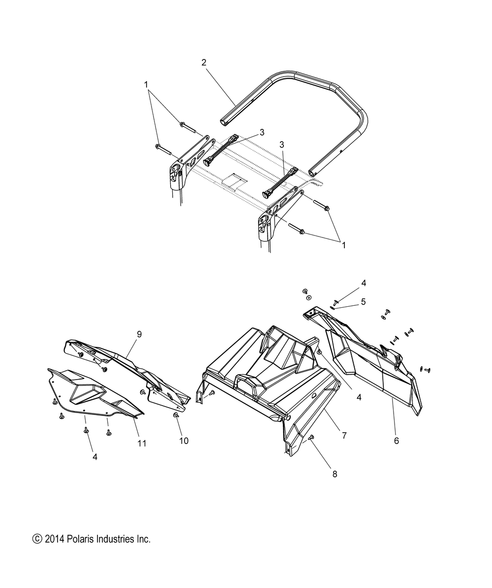 Body bumper rear and closeoff - s15df6pel