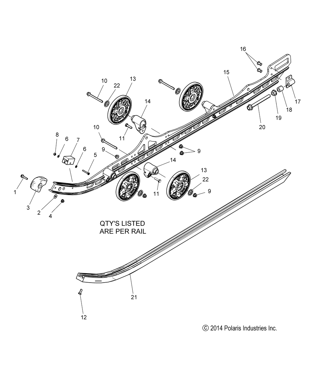 Suspension rail asm. - s15dr6pel