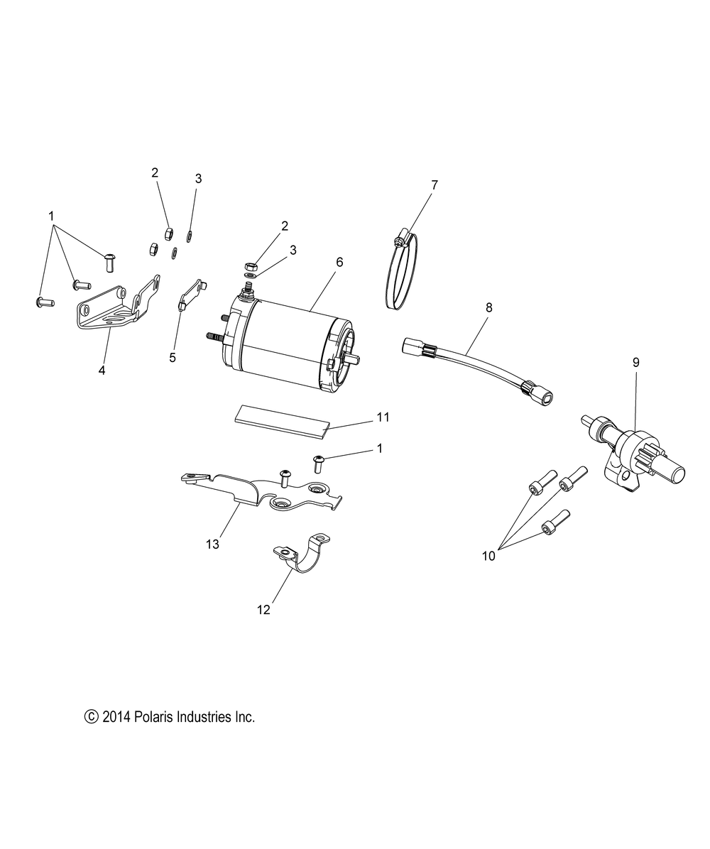 Engine starter motor - s15dsr8ps_pel