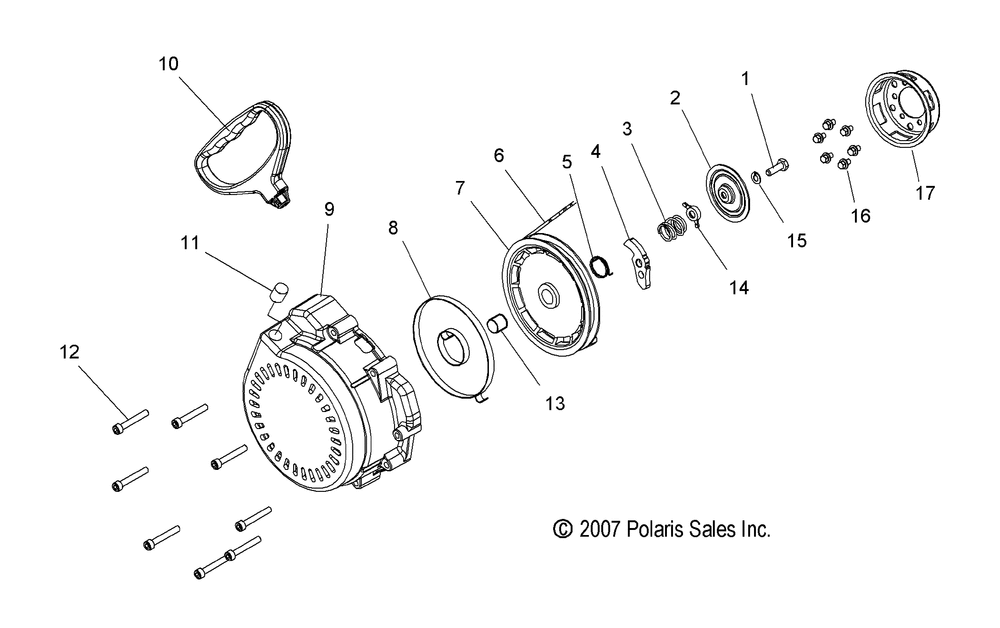 Engine recoil starter - s15mx6jsa_jea