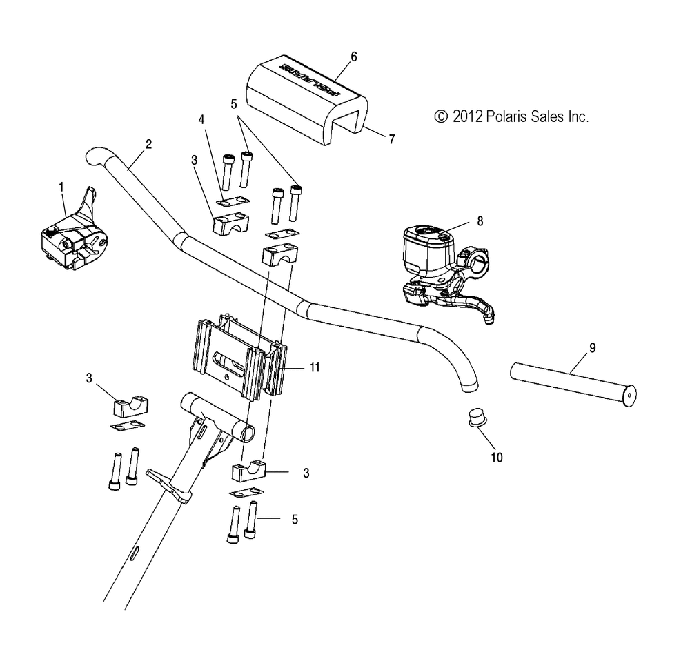 Steering handlebar mounting - s15mx6jsa_jea