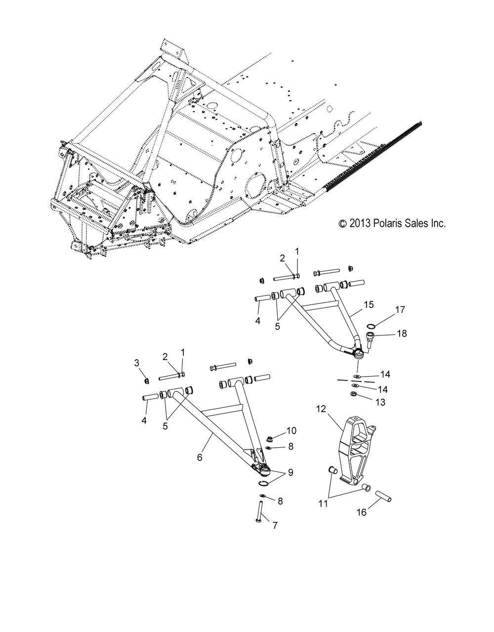 Suspension front control arms and spindle - s15mx6jsa_jea