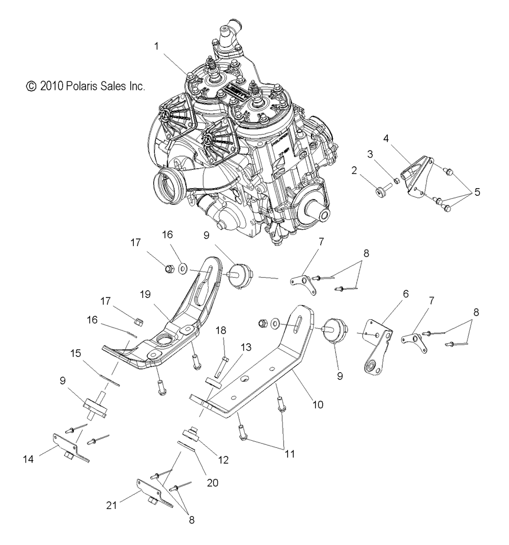 Engine mounting - s15pt6hsl_hel