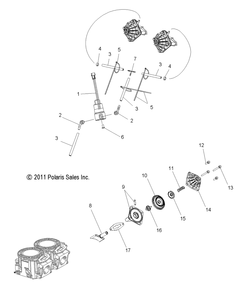 Engine exhaust valves and solenoid - s15pt6hsl_hel