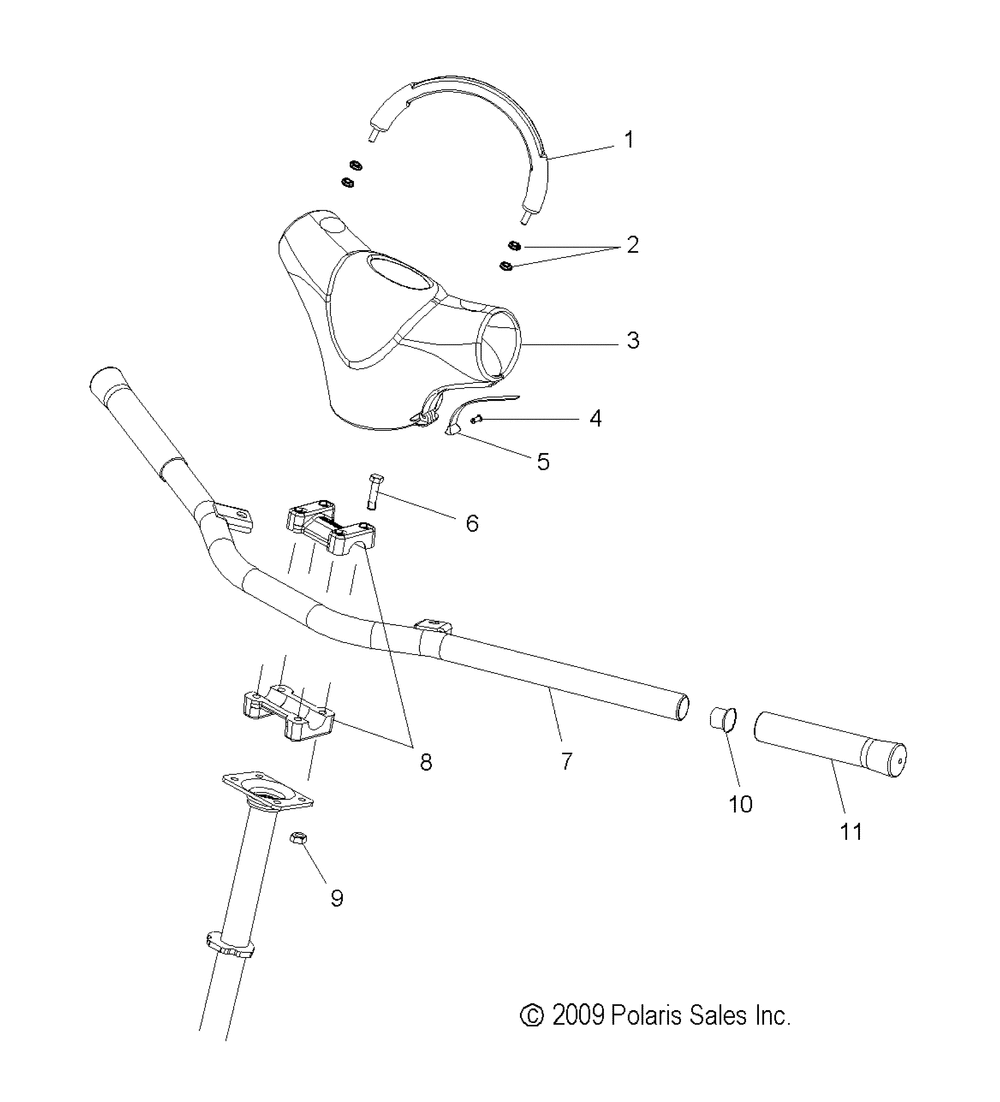 Steering handlebar mounting - s15pu6nsl_nel