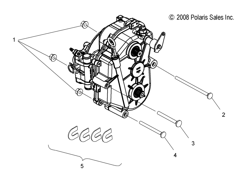 Drive train gearcase mounting - s15su4bel