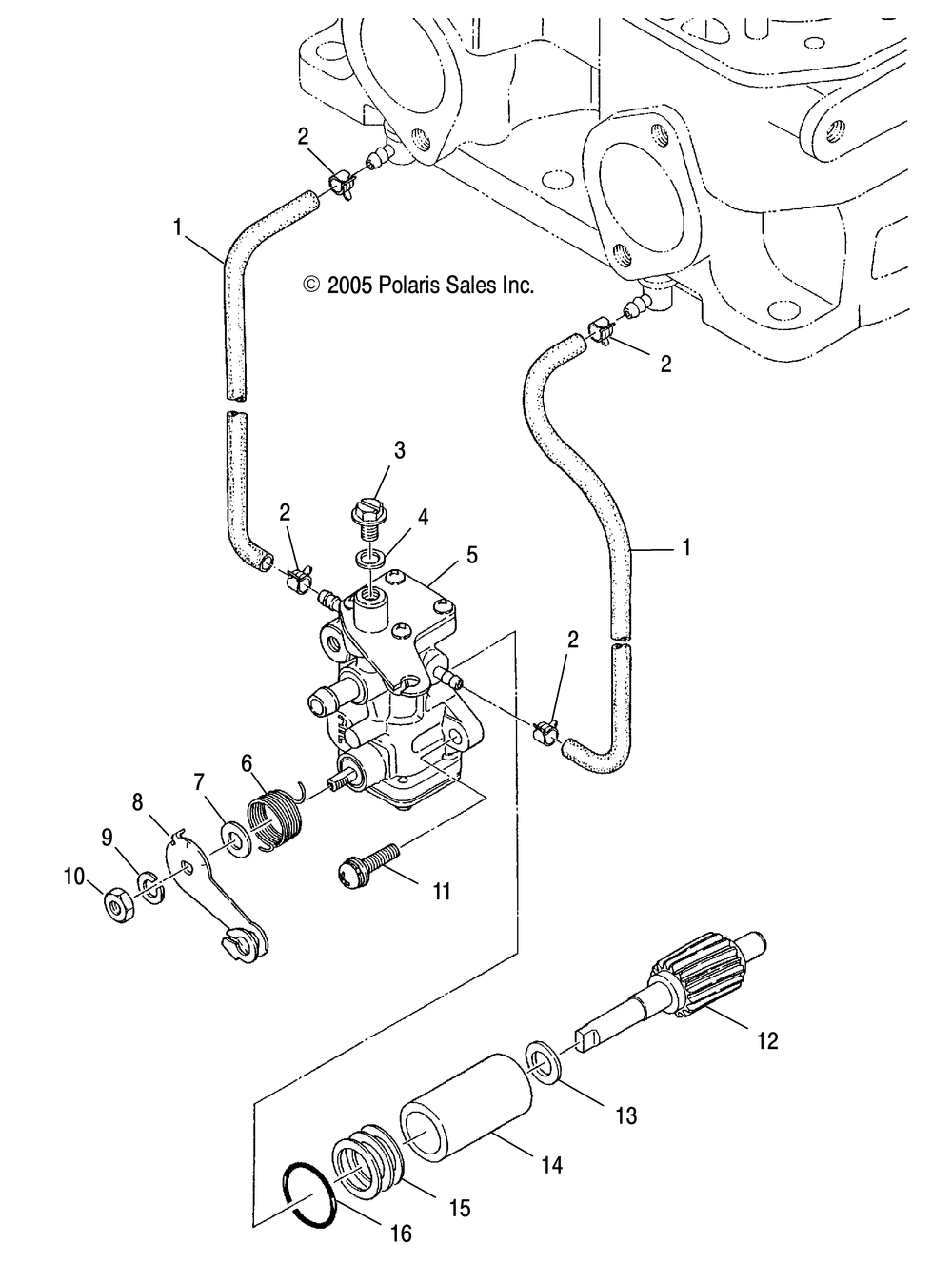 Engine oil pump - s15su4bel