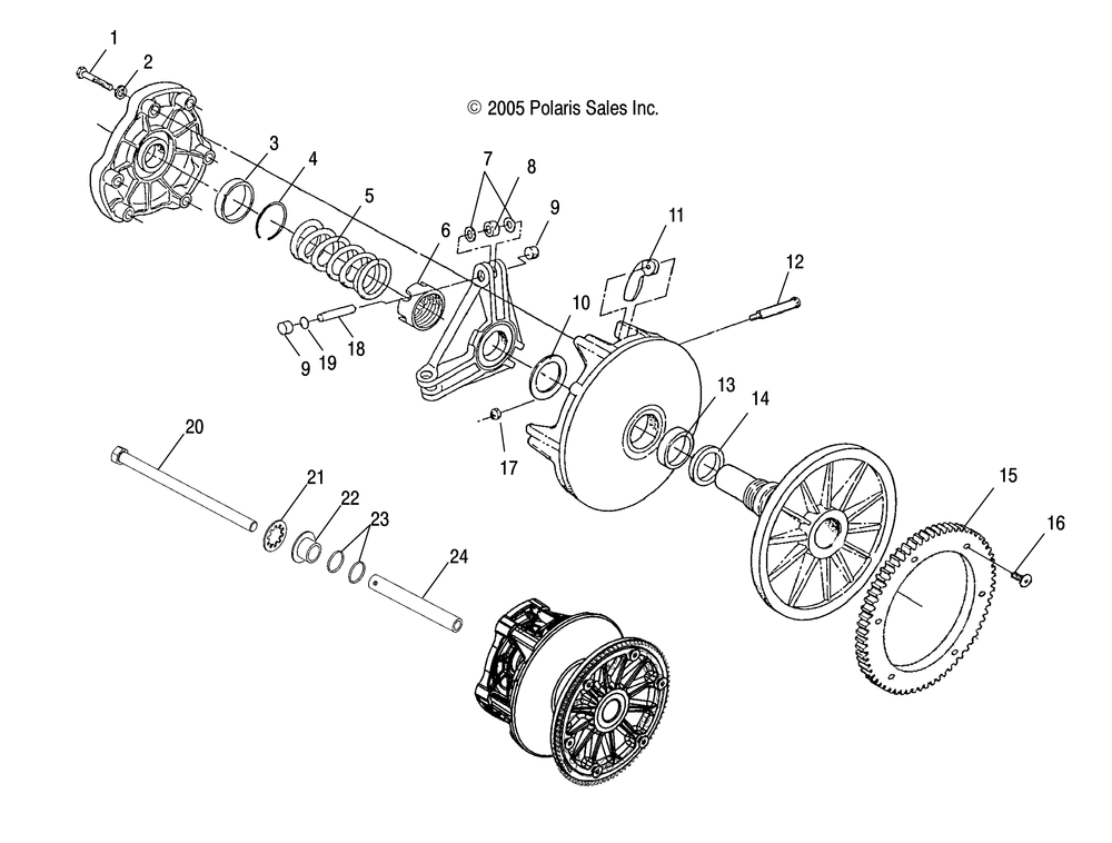 Drive train clutch primary - s15su4bel