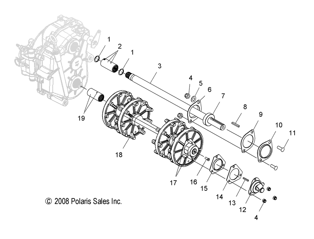 Drive train drive shaft andjack shaft - s15su4bel