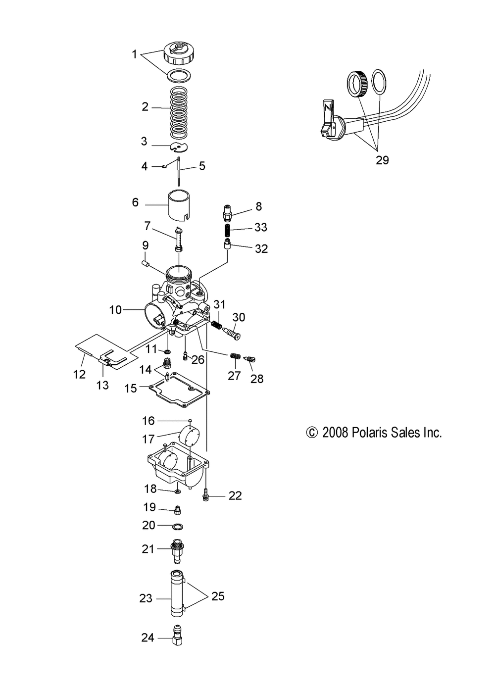 Engine carburetor and choke - s15su4bel