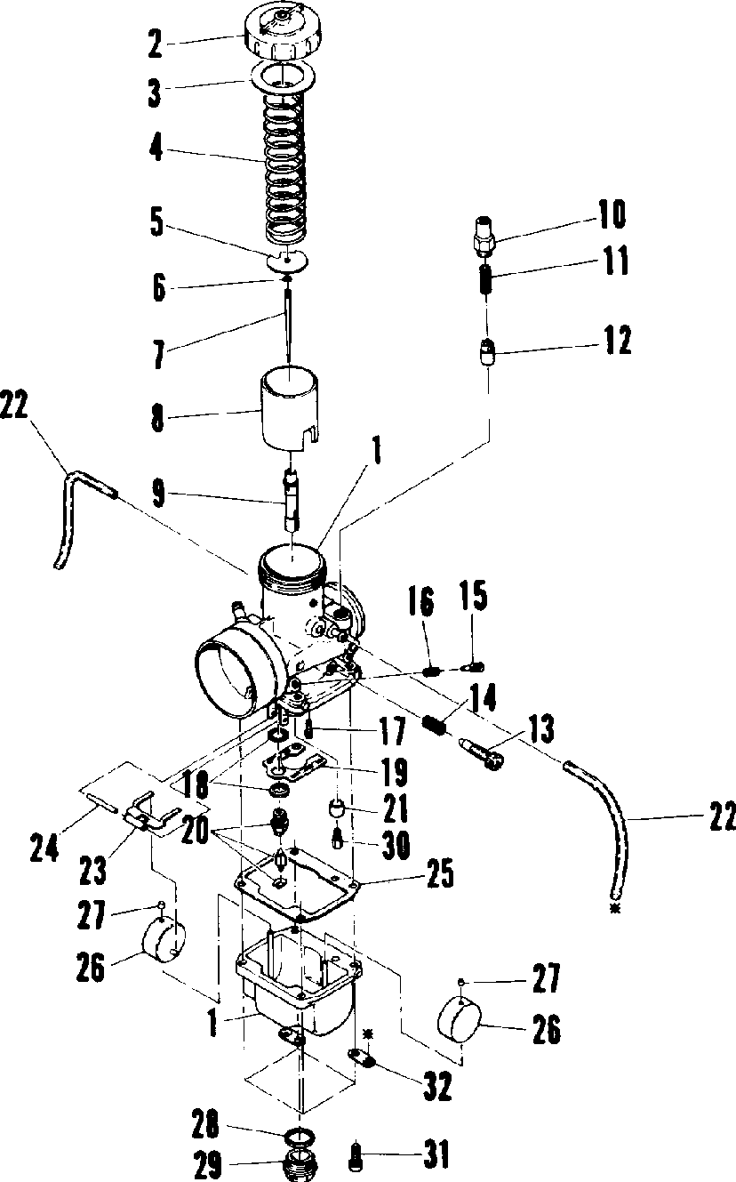 Carburetor (600 and 600 se)