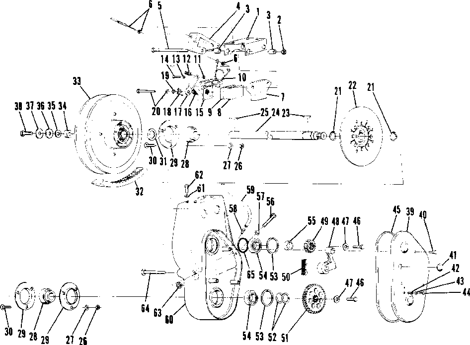 Brake and chaincase