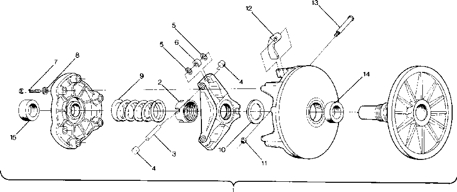 Drive clutch trail