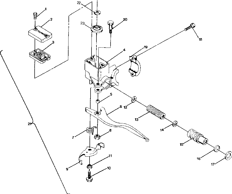 Master cylinder assembly supertrak