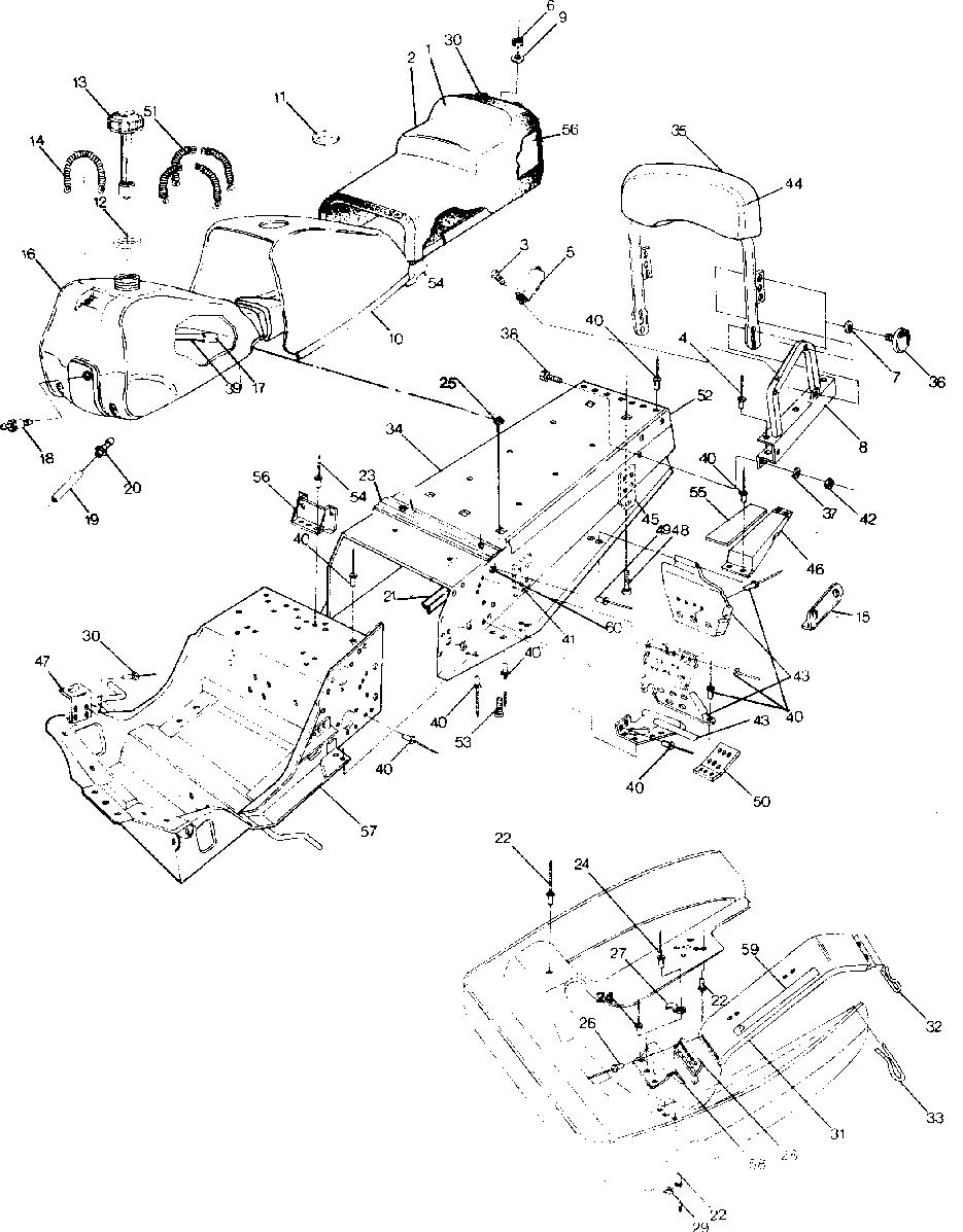 Chassis and seat supertrak