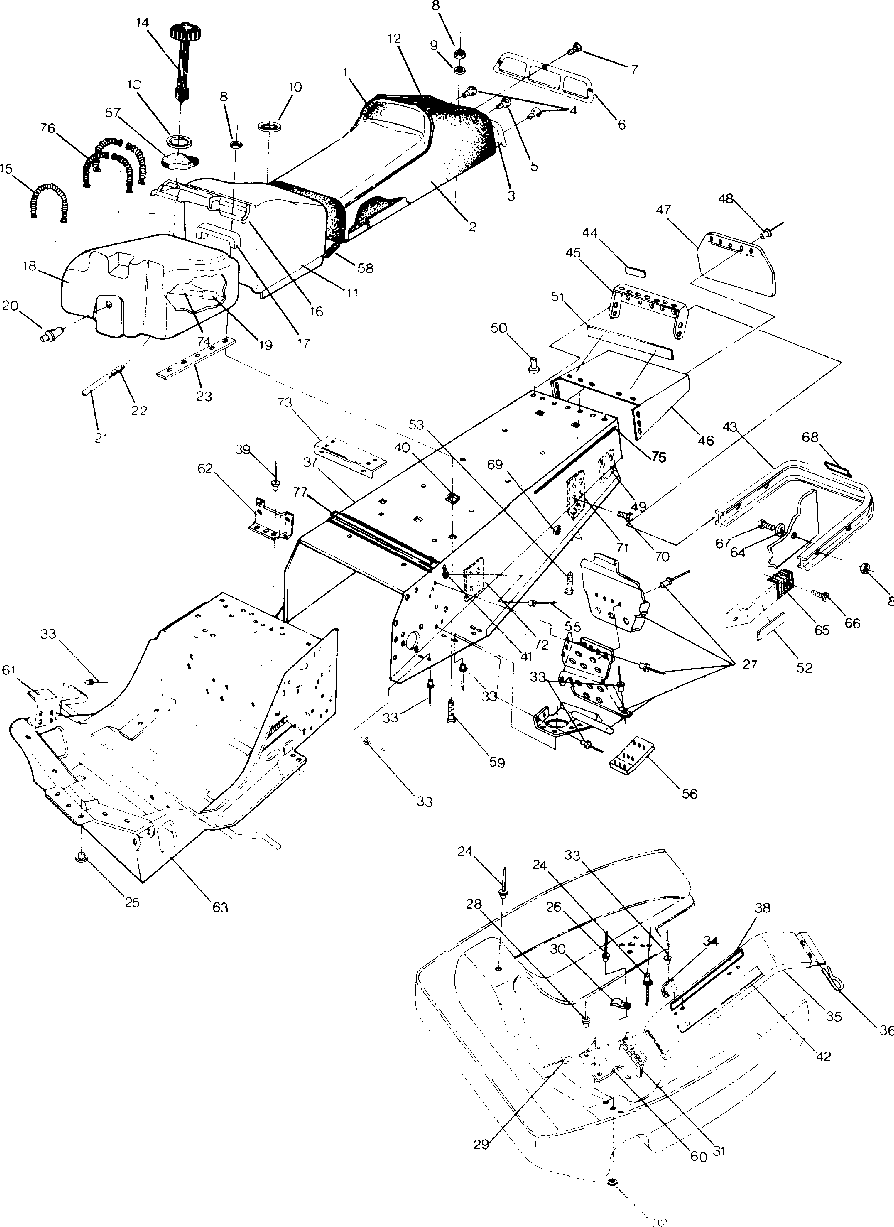 Chassis and seat 650 and 650 sks