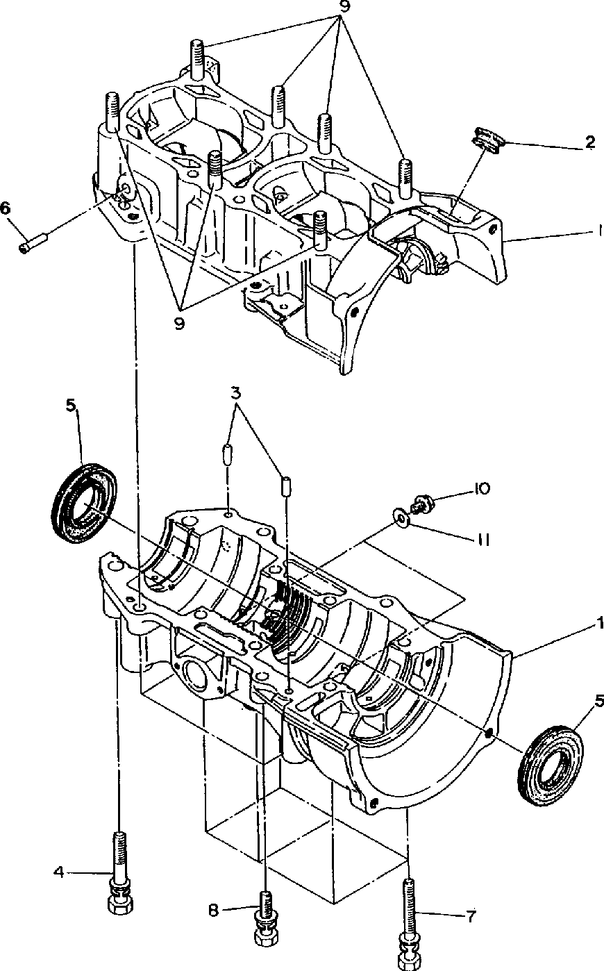 Crankcase 500 and 500 classic