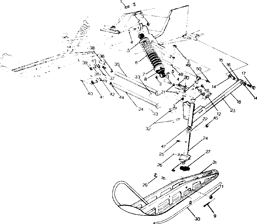 Front suspension and ski650 rxl