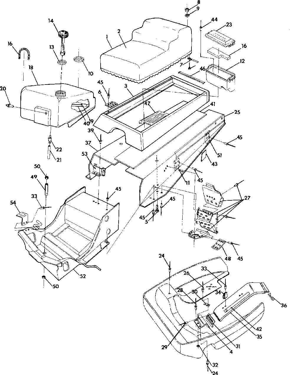 Chassis and seat widetrak