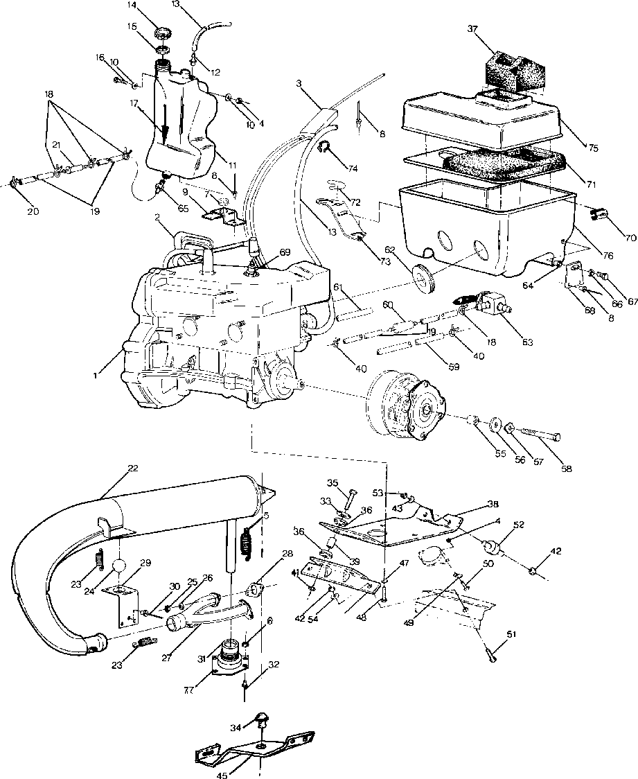 Engine mounting sport and sport gt