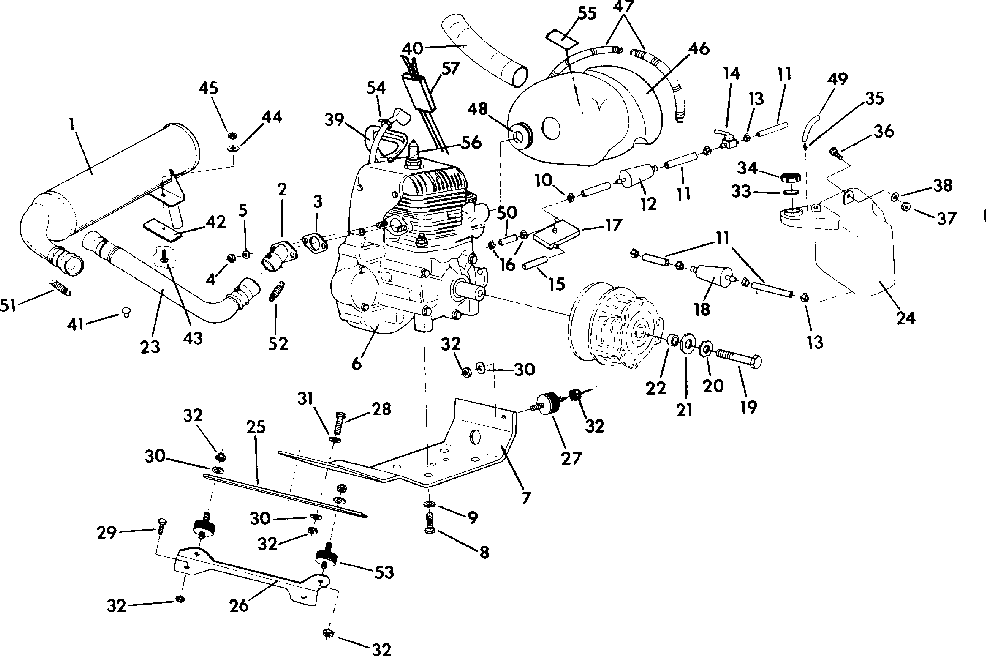 Engine mounting star lite