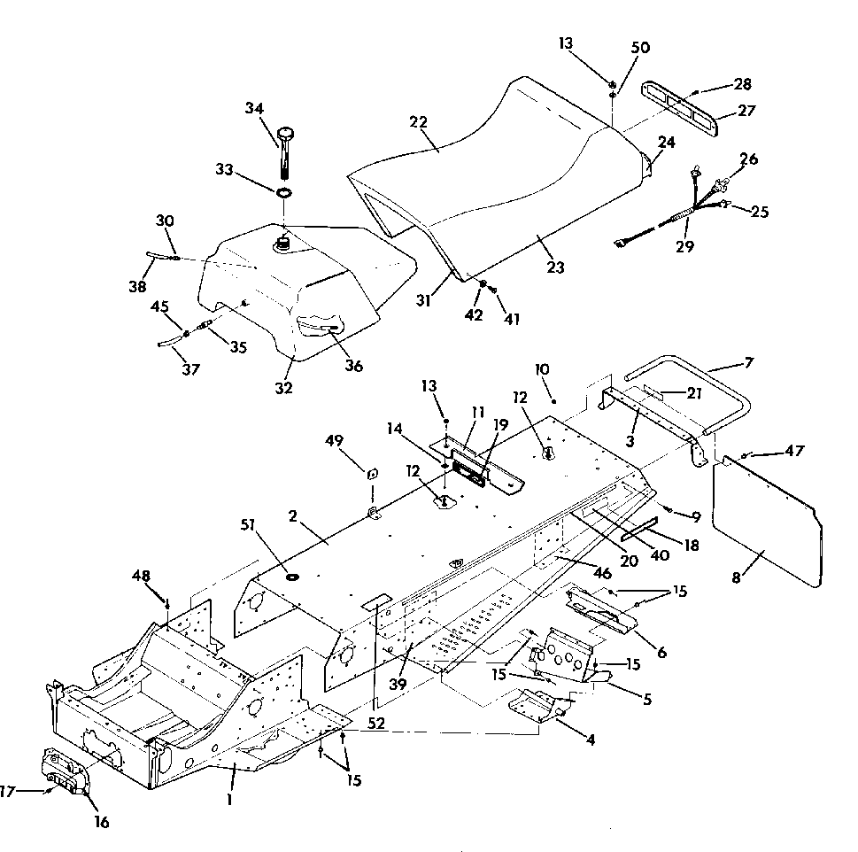 Chassis and seatindy lite and star lite