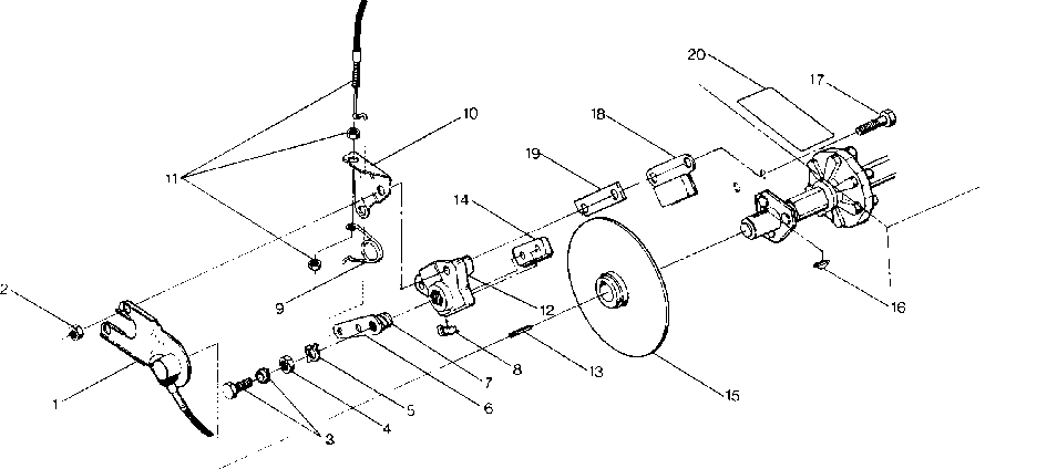 Brake assembly indy lite and star lite