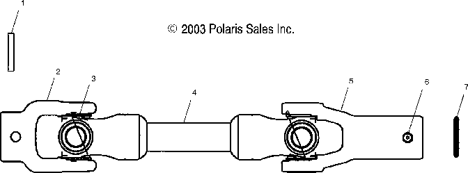 Rear prop shaft - a04rb63aa