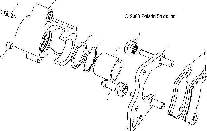 Front brake caliper - a04rb63aa