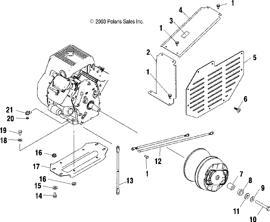 Engine mounting - a04rb63aa