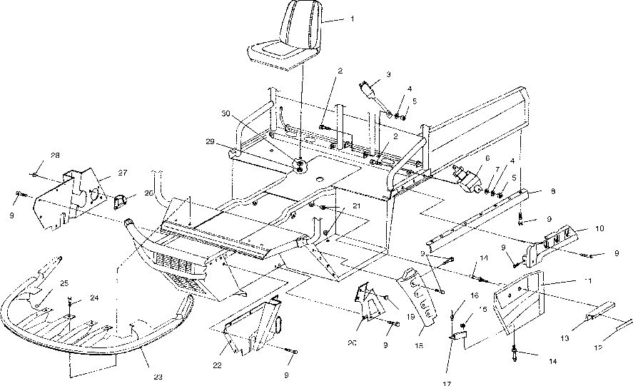 Molding and seat - a99rf50aa