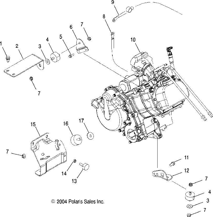 Engine mounting - r05rd68aa_ab