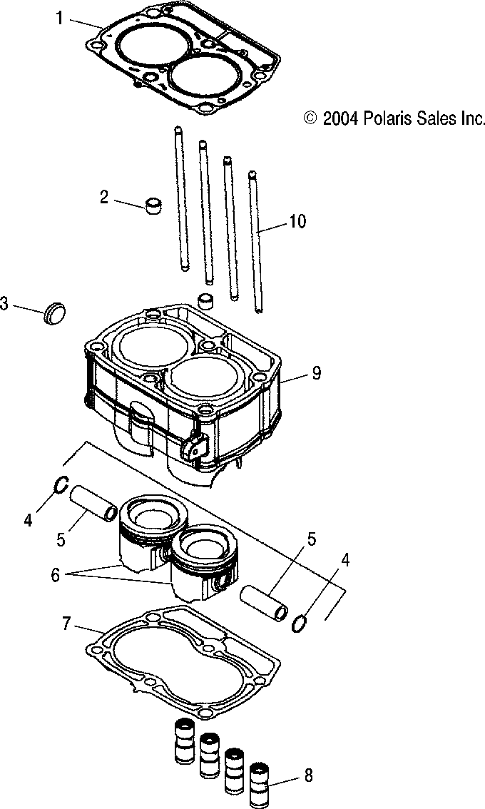 Piston and cylinder - r05rd68aa_ab