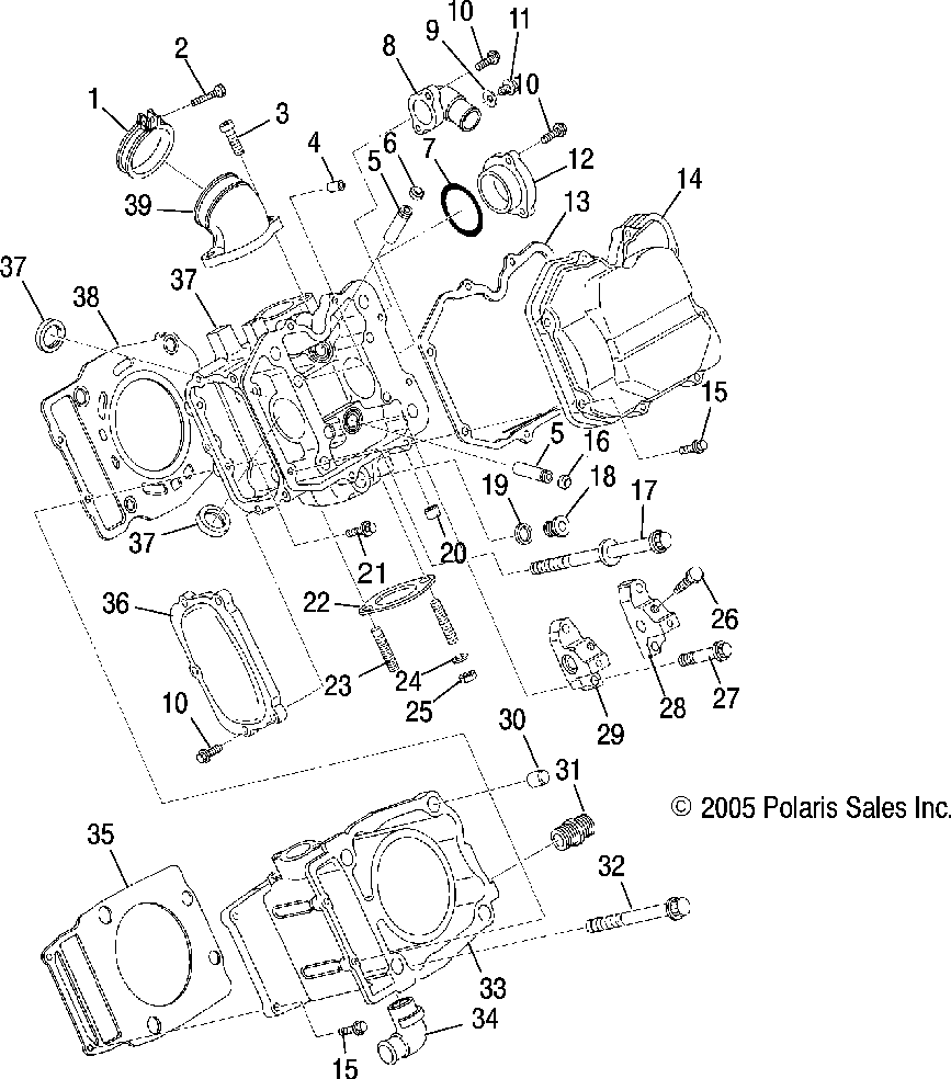 Engine cylinder - r07rb50aa_rh50aa