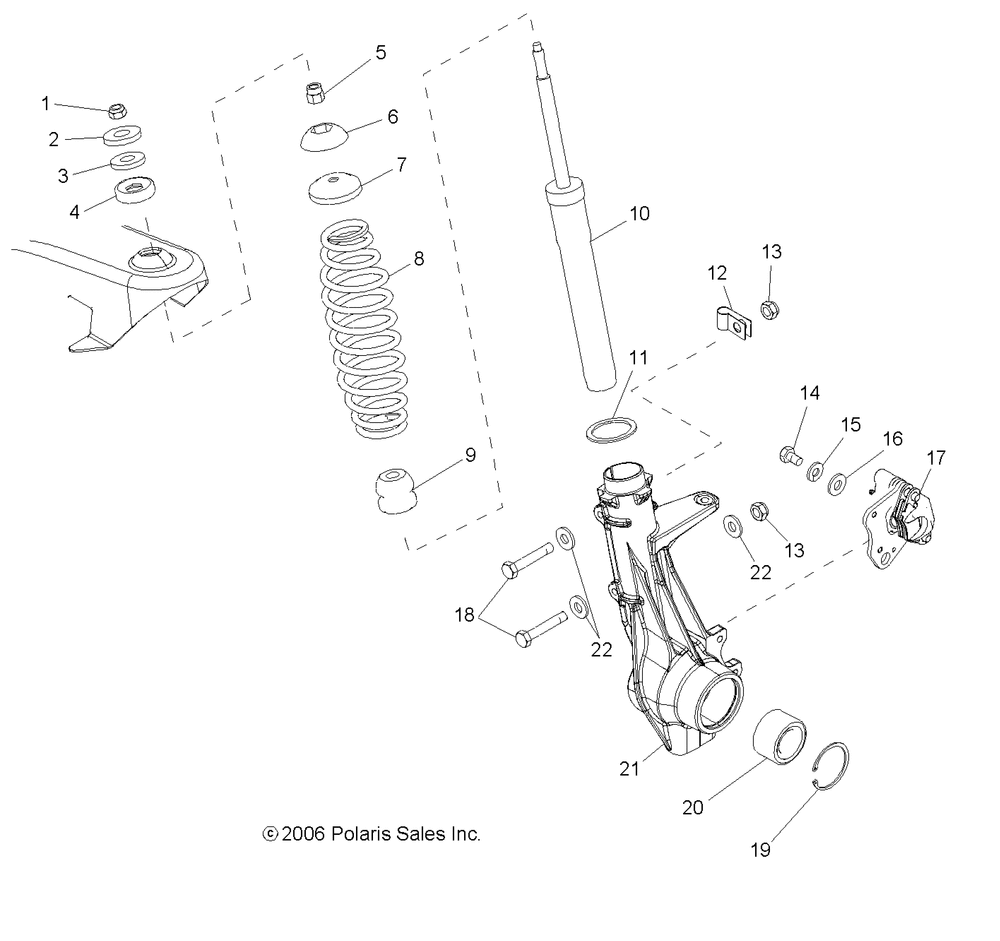 Suspension front strut - r08rb50aa